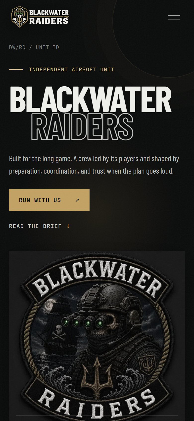 Blackwater Raiders on a phone