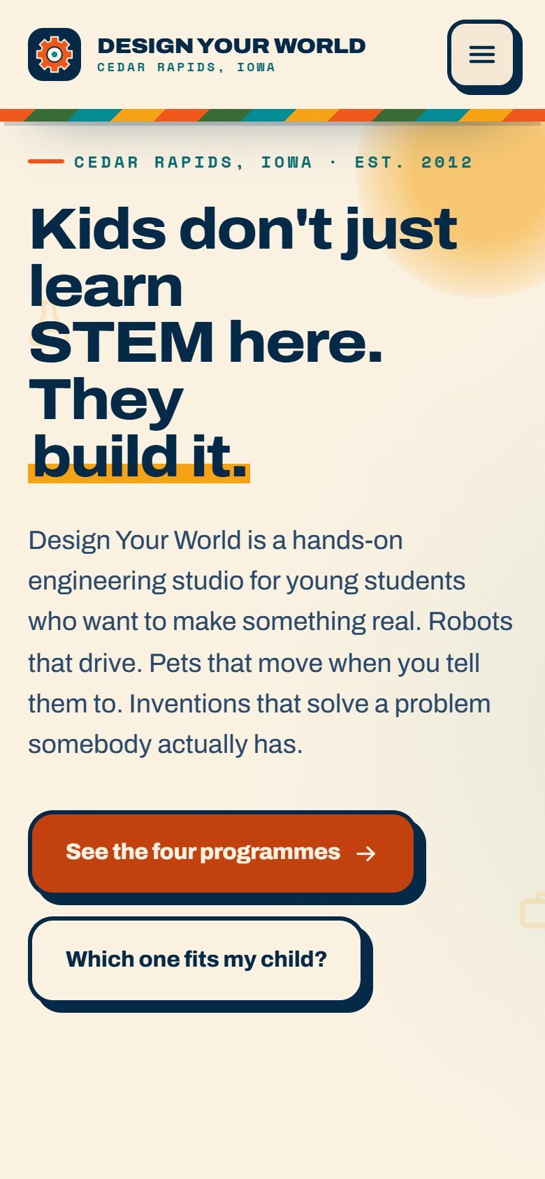 Design Your World on a phone