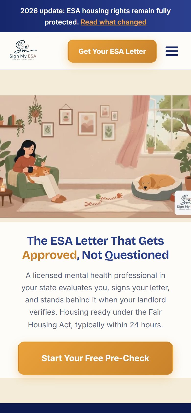 SignMyESA on a phone