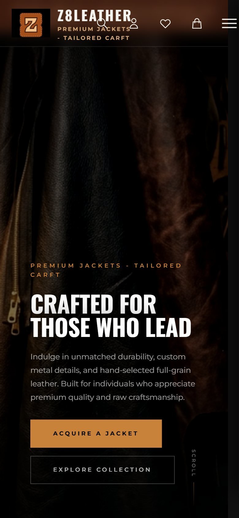 Z8Leather on a phone